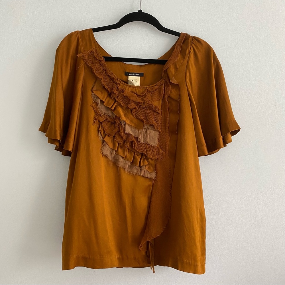 Vintage pas de calais Silk Blouse